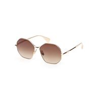 Max Mara MM0168 MILLER 32F Woman Sunglasses Metal Gold Brown Geometric Normal