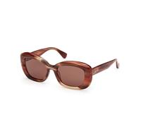 Max Mara MM0170 ELIZABETH 1 68E Woman Sunglasses Acetate Orange Brown Round Normal