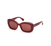 Max Mara MM0170 ELIZABETH 1 69S Woman Sunglasses Acetate Bordeaux Bordeaux Round Normal