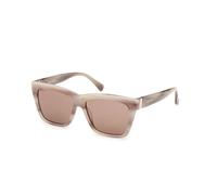 Max Mara MM0193 20E Woman Sunglasses Acetate Beige Brown Squared Normal