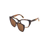 Max Mara MM5212 052 Woman Optical frames Acetate Havana Round Normal