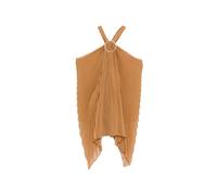 Max Mara Mxevalzer ring pleated top - Neutrals 36-38-40-42-44