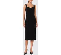 MAX MARA Off-the-Shoulder Cady Midi Sheath Dress with Square Neckline - Size: 44 - female