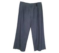 Max Mara Preloved 's Embellished Trousers In Blue Cotton In Navy Navy