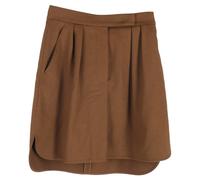 Max Mara Preloved Zorro Mini Skirt In Brown Camel Hair In Light Brown Light Brown