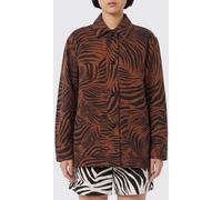 MAX MARA Printed Cotton and Linen Shirt - Size: 42 - female