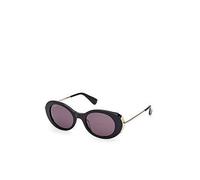 Max Mara Shiny Round Sunglasses - Black Black