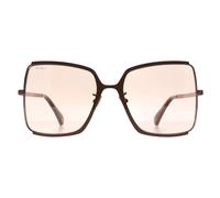 Max Mara Women's Square Shiny Light Bronze Roviex Brown Gradient MM0070-H Max Mara Brown One Size