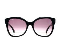 Max Mara Sunglasses MM0014 Emme3 01B Shiny Black Smoke Grey Gradient