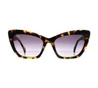 Max Mara Sunglasses MM0063 Logo14 55B Coloured Havana Smoke Grey Gradient