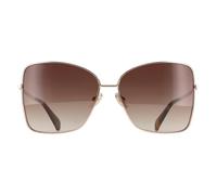 Max Mara Sunglasses MM0097 Menton 1 28F Shiny Rose Gold Brown Gradient