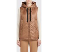 MAX MARA THE CUBE Padded Technical Fabric Vest with Hood and High Neck - Size: 46 - female