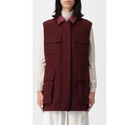 MAX MARA Waistcoat Woman color Burgundy - Size: 38 - female