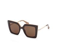 Max Mara Woman Max Mara MM0051 DESIGN4 50E Sunglasses Injected Brown Brown Cat Eye Normal