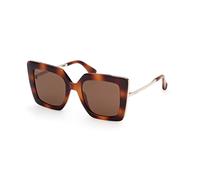 Max Mara Woman MM0051 DESIGN4 53E Sunglasses Injected Havana Brown Cat Eye Normal