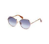 Max Mara Woman Max Mara MM0096 MENTON 33W Sunglasses Metal Gold Blue Round Normal