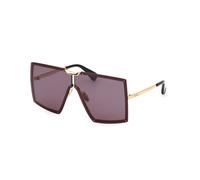 Max Mara Woman MM0117 30A Sunglasses Metal Gold Smoke Mask Normal
