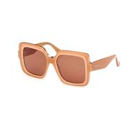 Max Mara Woman MM0088 ERNEST 44E Sunglasses Acetate Orange Brown Squared Normal