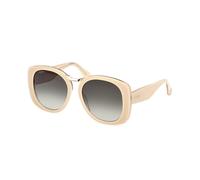 Max Mara Woman MM0092 BRIDGE 25P Sunglasses Acetate Ivory Green Round Normal