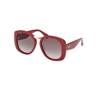 Max Mara Woman MM0092 BRIDGE 69B Sunglasses Acetate Bordeaux Smoke Round Normal
