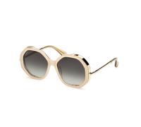 Max Mara Woman MM0094 LIZ 25P Sunglasses Acetate Ivory Green Geometric Normal