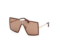 Max Mara Woman MM0117 MILLER 32E Sunglasses Metal Gold Brown Mask Normal