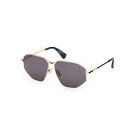 Max Mara Woman MM0143 MILLER-4 30A Sunglasses Metal Gold Smoke Squared Normal
