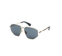 Max Mara Woman MM0143 MILLER-4 30N Sunglasses Metal Gold Green Squared Normal