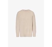 Max Mara Womens Beige Vicini Relaxed-fit Cashmere Jumper Xs