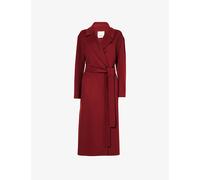 Max Mara Womens Max Mara Wool Robe Coat Raspberry 6