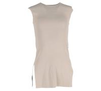 Max Mara Women's Preloved Ribbed Tank Top in Beige Cotton | Size: 32