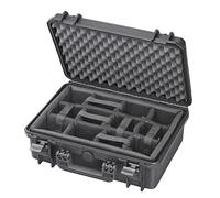 Max MAX430CAM IP67 Rated Waterproof Durable Watertight Equipment Photography with Hard Carry Plastic Case Padded Dividers/Flight Case/Tool Box