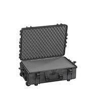 Max MAX540H190STR IP67 Rated Waterproof Durable Watertight Equipment Photography with Hard Carry Pull Handle Plastic Transit Case/Pick and Pluck Foam/Flight Case Tool Box