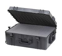 Max MAX620H250S IP67 Rated Waterproof Durable Watertight Equipment Photography with Hard Carry Pull Handle Plastic Transit Case/Pick and Pluck Foam/Flight Case Tool Box