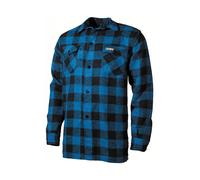 Fox Outdoor Lumberjack Shirt Flannel Mens Long Sleeve Work Blue Black Checkered