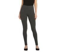 Max & Mia Women's The High Waist French Terry Legging Pant, Heather Charcoal, S