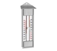 Max/Min-Thermometer " Max - Min " Grey to Hang Plastic 8 x 3,2 X 23,2 CM