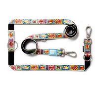 Max & Molly 6-in-1 Hands Free Multi-Function Dog Leash, Ultra Soft Padded Neoprene, Comic L