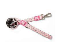 Max & Molly Classic Dog Lead, 4FT Neoprene Padded Leash, Waterproof & Machine Washable Leash for Medium Dogs - Retro Pink, M