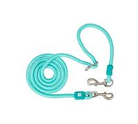 Max & Molly Matrix 2.0 Dog Lead Turquoise / M, 3 m Infinitely Adjustable Lead with 2 Carabiners, Stylish Nylon Dog Lead - Comfort for You and Your Faithful Companion