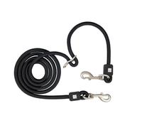 Max & Molly Matrix 2.0 Multifunctional Rope Lead for Dogs, Black/S, 2 m Infinitely Adjustable Lead with 2 Carabiners, Stylish Nylon Dog Lead - Comfort for You and Your Faithful Companion