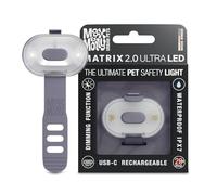 Max & Molly Matrix 2.0 Ultra LED, Dog Light, Leash & Collar, Stone Waterproof USB Charged, LED Dog Light, Glowing Dog Pendant for More Night Safety