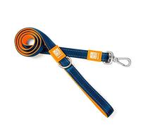 Max & Molly Matrix Orange And Colorful | Unique Design |Comfortable | Secure | Cushioned Neoprene | Sporty And Elegant | Short Leashes, XS