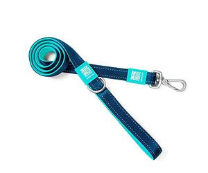 Max & Molly Matrix Sky Blue And Colorful | Unique Design |Comfortable | Secure | Cushioned Neoprene | Sporty And Elegant | Short Leashes, XS