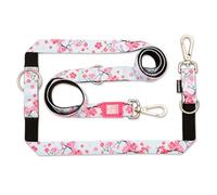 Max & Molly Multifunctional Dog Lead 2 m with 2 Carabiners, Cherry Bloom/XS Shoulder Lead Padded, Safe & Flexible - Comfort for Your Faithful Companion