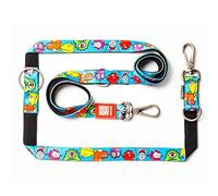 Max & Molly Multifunctional Dog Lead 2 m with 2 Carabiners, Little Monsters/S Shoulder Lead Padded, Safe & Flexible - Comfort for Your Faithful Companion