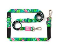 Max & Molly Multifunctional Dog Lead 2 m with 2 Carabiners, Tropical/M Shoulder Lead Padded, Safe & Flexible - Comfort for Your Faithful Companion