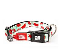 Max & Molly Watermelon Smart Id Collar |Comfortable | Odor Free Neoprene |Smart Id Tag | Lost Pet Protection Program | Extraordinary Dog Collar, L