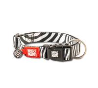 Max & Molly Zebra Classic Smart Id Collar |Comfortable | Odor Free Neoprene |Smart Id Tag | Lost Pet Protection Program | Extraordinary Dog Collar, M