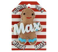 Max Name Gingerbread Man Christmas Tree Bauble Decoration Hanging Gift